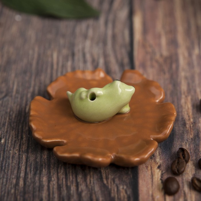 Подставка под благовония "Лягушка" 7,5х7,5х3 см