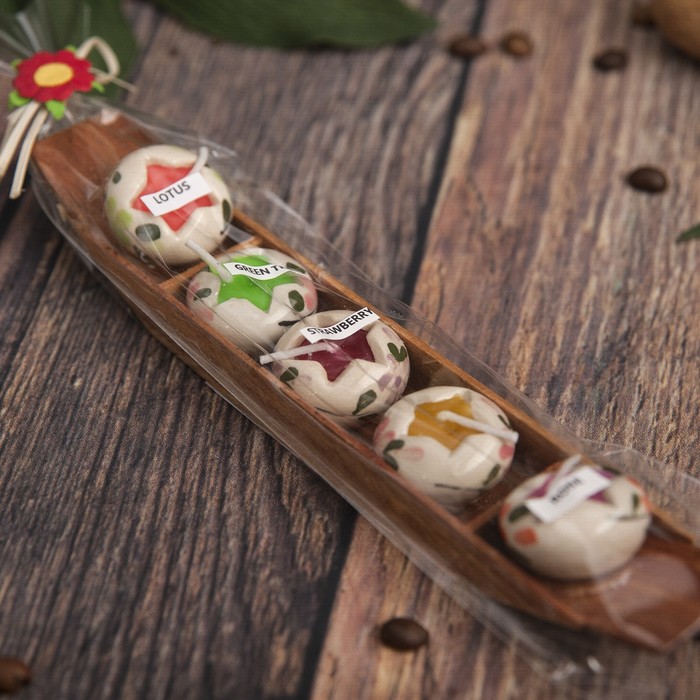 Набор свечек "Звёздочки" 5шт. 20х3,5х3,5 см