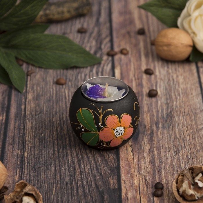 Подсвечник из мангового дерева "Мечта" 6х6х5 см