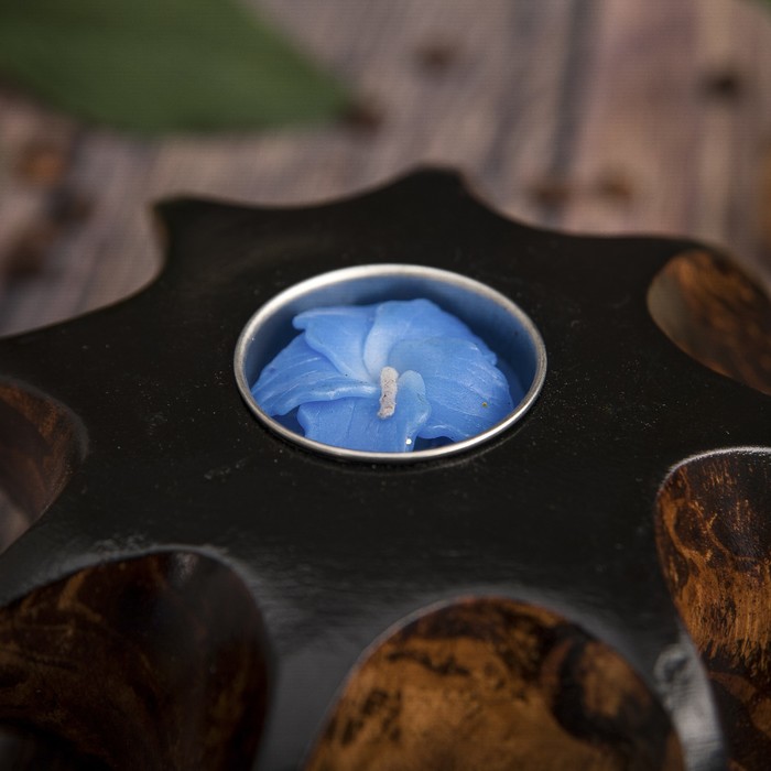 Подсвечник из мангового дерева "Мечта" 15х15х8 см