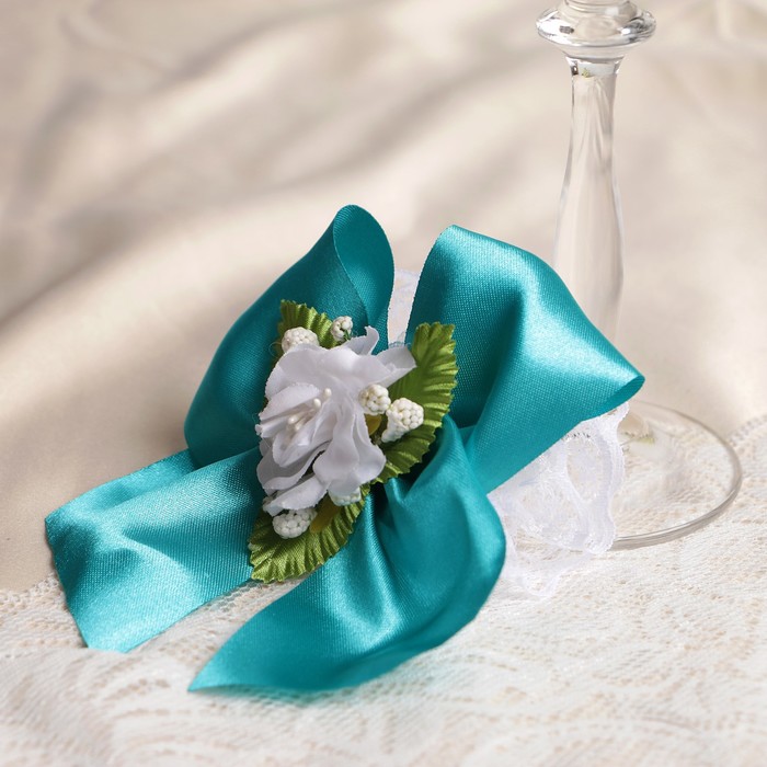 Бокалы хрустальные "Вдохновение", бирюзовые