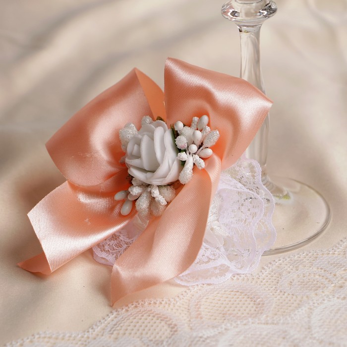 Бокалы хрустальные "Вдохновение", персиковые