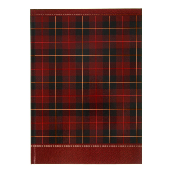 Колледж-тетрадь А4, 160 листов клетка Calligrata "Шотландка", твердая обложка