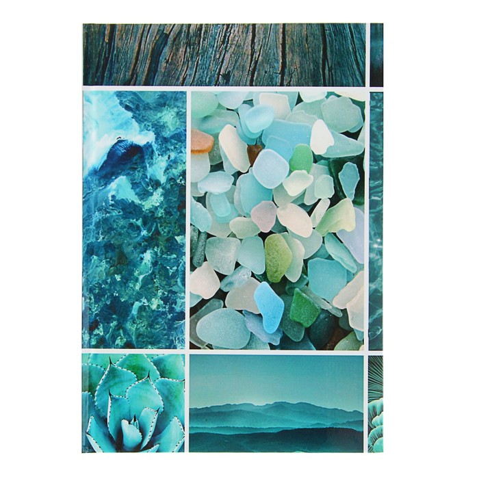 Колледж-тетрадь А5, 120 листов клетка Calligrata "Коллаж", твердая обложка