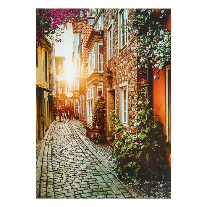 Колледж-тетрадь А5, 120 листов клетка Calligrata "Городская улица", твердая обложка