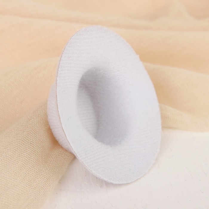 Шляпа для игрушек, размер 5 см, цвет белый