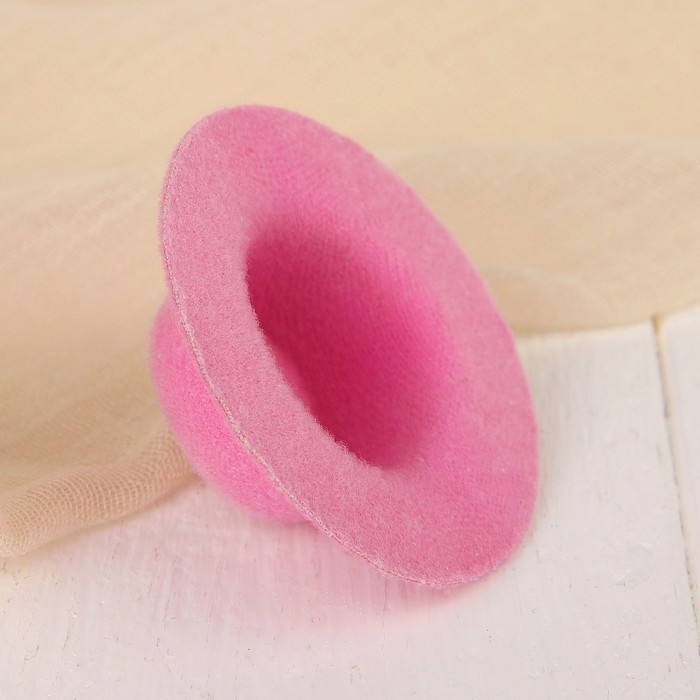 Шляпа для игрушек, размер 5 см, цвет розовый