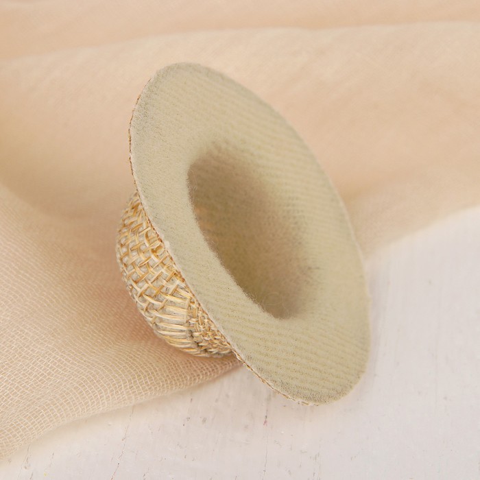 Шляпа для игрушек, размер 5 см, имитация соломы