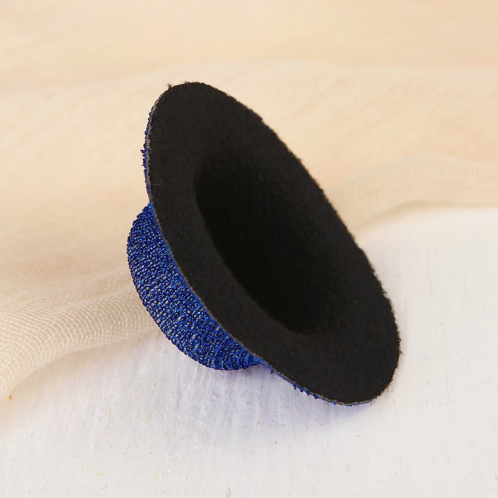 Шляпа для игрушек, размер 5 см, цвет блестящий синий