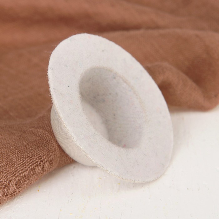 Шляпа для игрушек "Цилиндр", размер 5 см, цвет белый