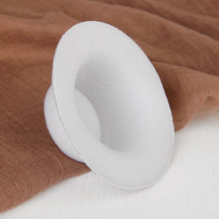 Шляпа для игрушек, размер 8 см, цвет белый