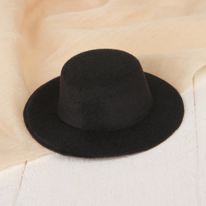 Шляпа для игрушек, размер 10 см, цвет черный