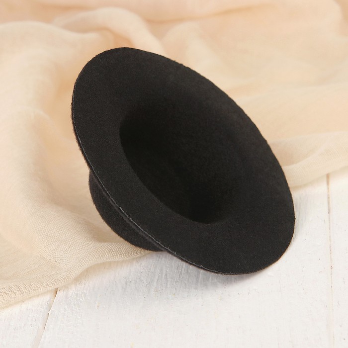 Шляпа для игрушек, размер 10 см, цвет черный