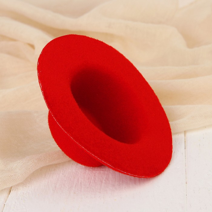 Шляпа для игрушек, размер 10 см, цвет красный