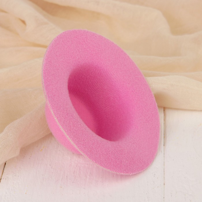Шляпа для игрушек, размер 10 см, цвет розовый