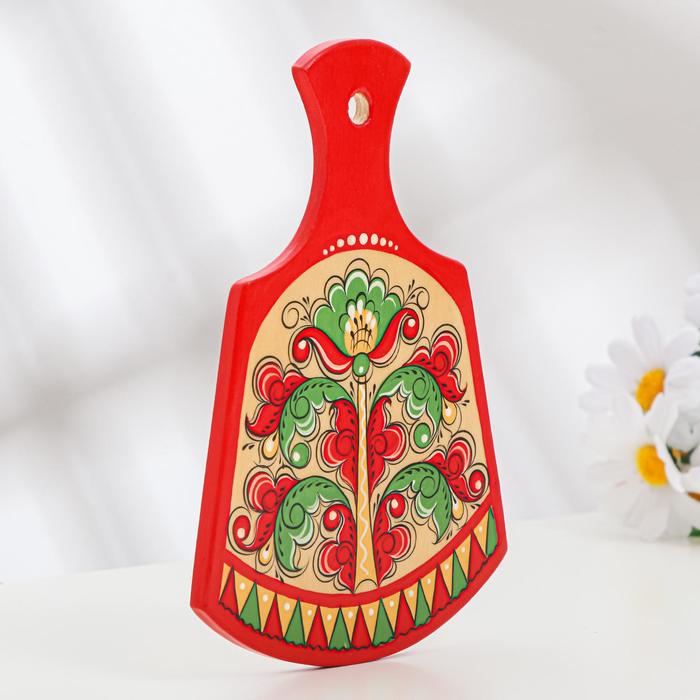 Досочка разделочная «Фигурная», 12×0,8×17 см, борецкая роспись