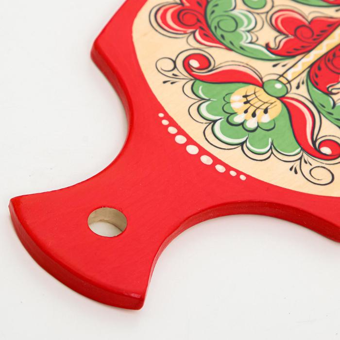 Досочка разделочная «Фигурная», 12×0,8×17 см, борецкая роспись