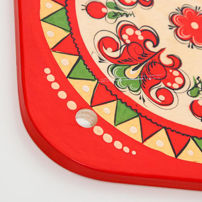 Подставка под горячее, 17×17 см, борецкая роспись