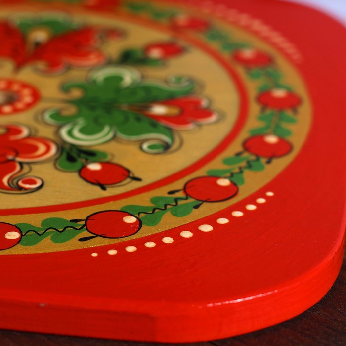 Подставка под горячее, 17×17 см, борецкая роспись