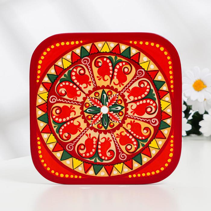 Подставка под горячее, 17×17 см, пучужская роспись