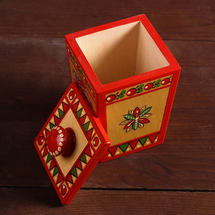 Набор ставцов, 5 предметов, борецкая роспись