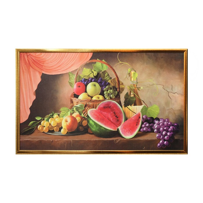 Картина "Натюрморт с фруктами" 65х105 см