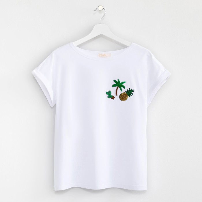 Футболка женская KAFTAN "Summer time", р-р 48-50, белый