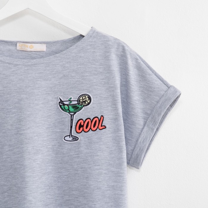 Футболка женская KAFTAN "Cool", р-р 40-42, серый