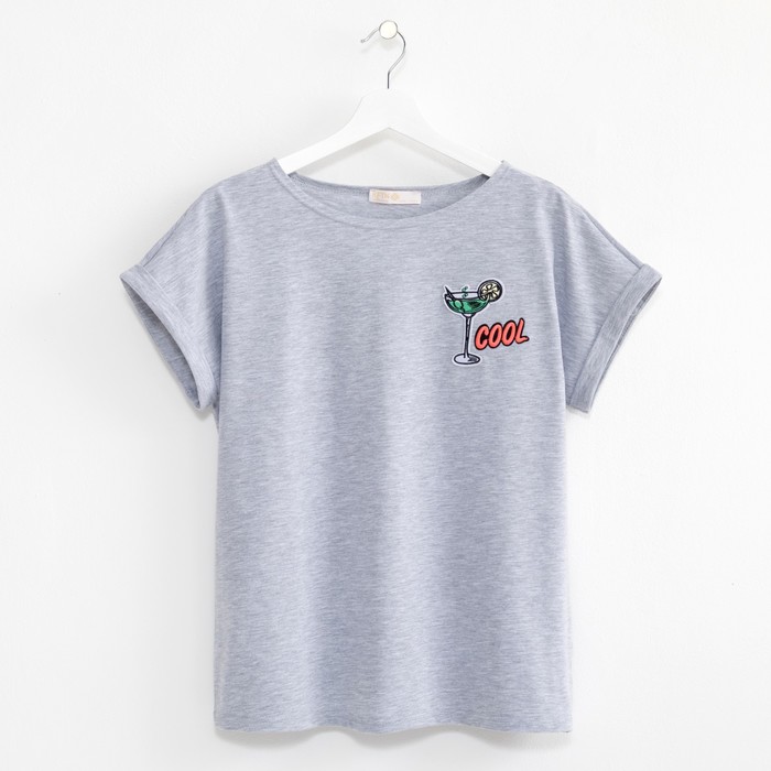 Футболка женская KAFTAN "Cool", р-р 44-46, серый