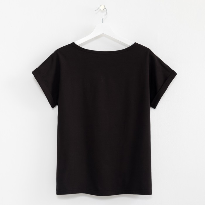 Футболка женская KAFTAN "OMG", р-р 48-50, чёрный