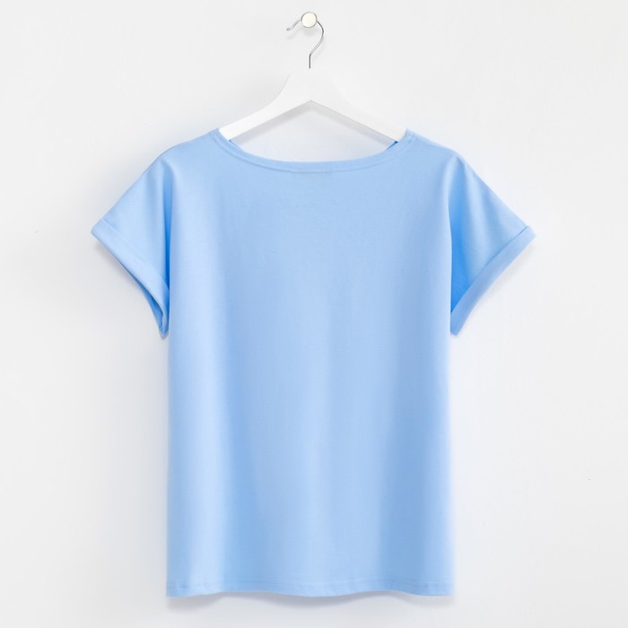 Футболка женская KAFTAN "Smile", р-р 40-42, голубой