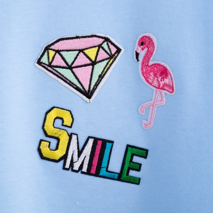 Футболка женская KAFTAN "Smile", р-р 48-50, голубой