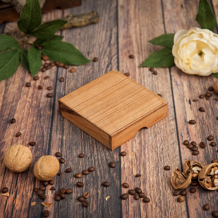 Игра дерево "Шашки" 11,5х11,5х3,5 см