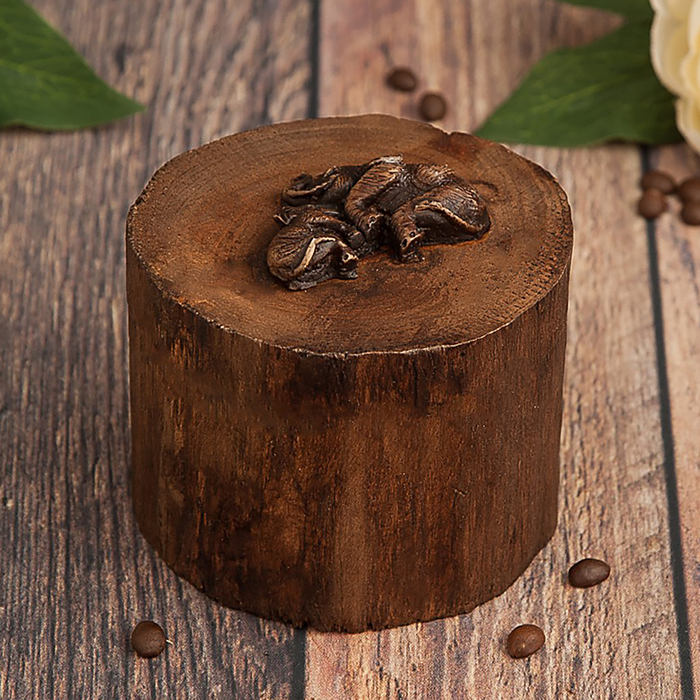 Шкатулка дерево "Круглые слоны" 9,5х10х8 см