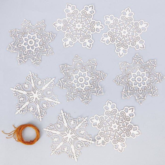 Набор для оформеления нового года "Снежинки"