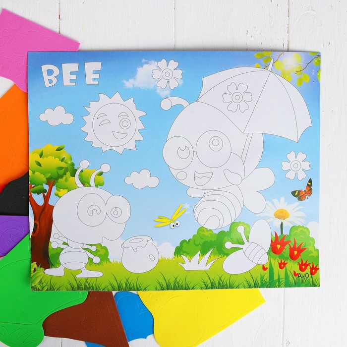 Аппликация 3D "Пчелка" из ЕVA