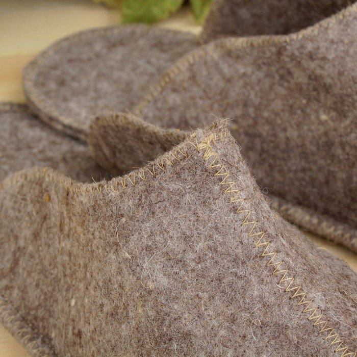 Тапочки для бани "Султан", серые