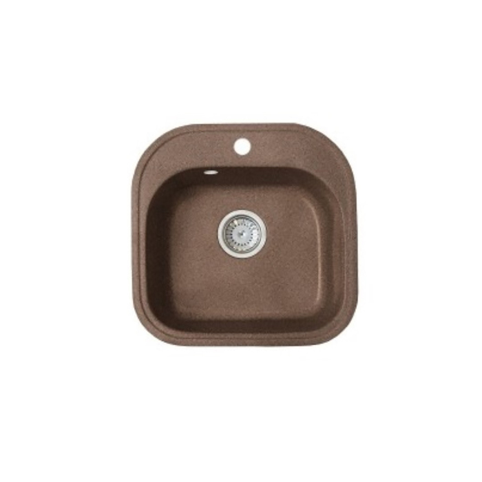 Мойка кухонная из мрамора Fosto КМ 48-49 SGA-330, цвет ореховая карамель