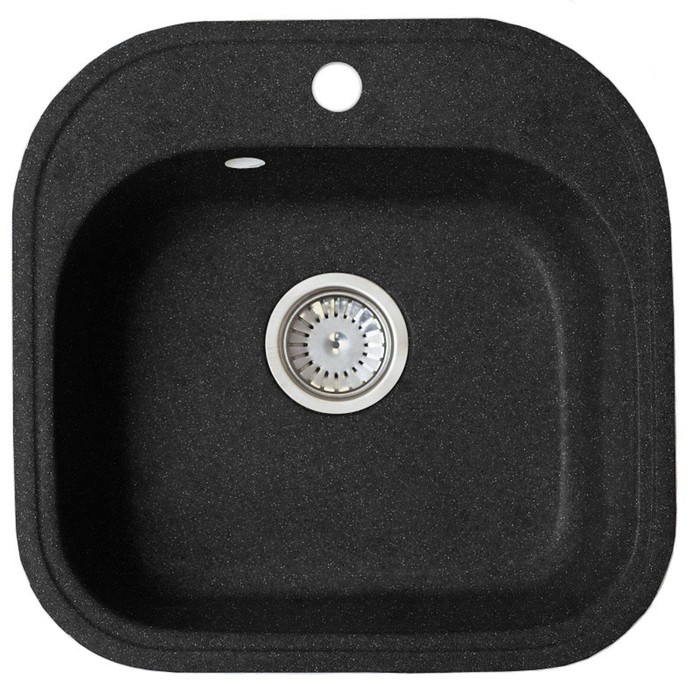 Мойка кухонная из мрамора Fosto КМ 48-49 SGA-420, цвет черный