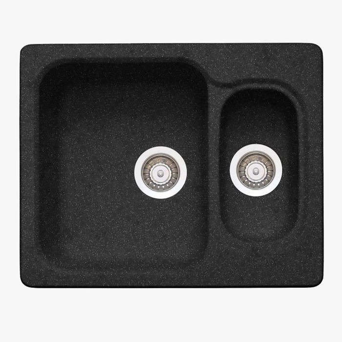 Мойка кухонная из мрамора Fosto КМ 60-49 SGA-420, цвет черный