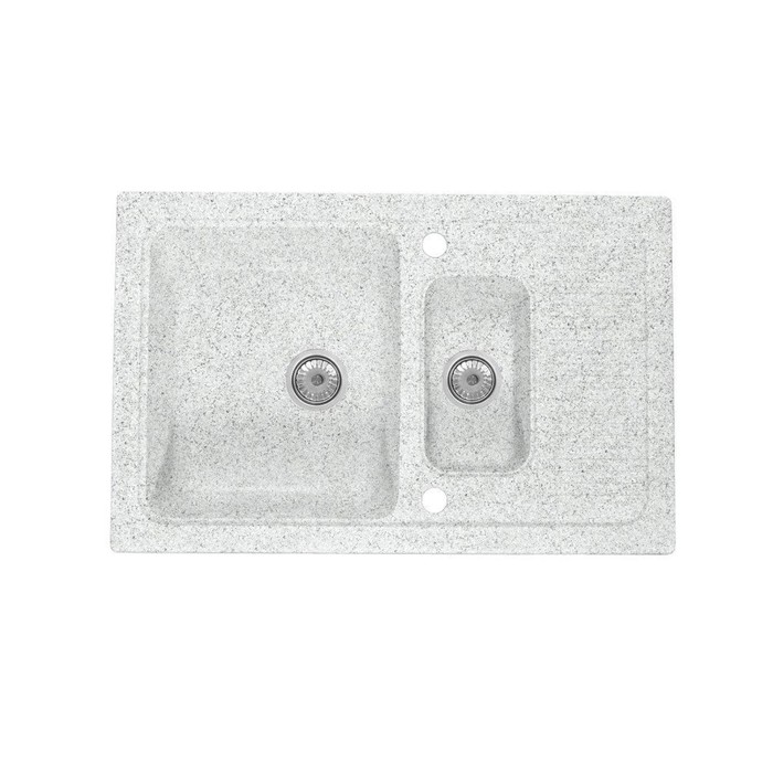 Мойка кухонная из мрамора Fosto КМ 77-49 SGA-210, цвет олово