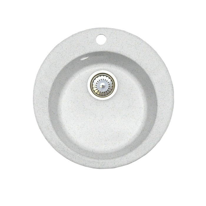 Мойка кухонная из мрамора Fosto КМД 51 К SGA-203, цвет метель