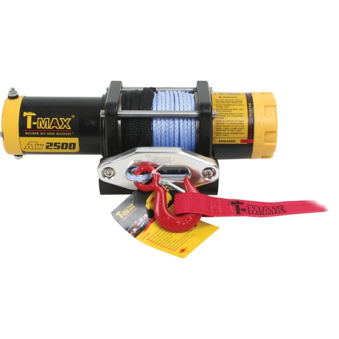 Лебедка электрическая T-Max ATW PRO 2500 с синтетическим тросом