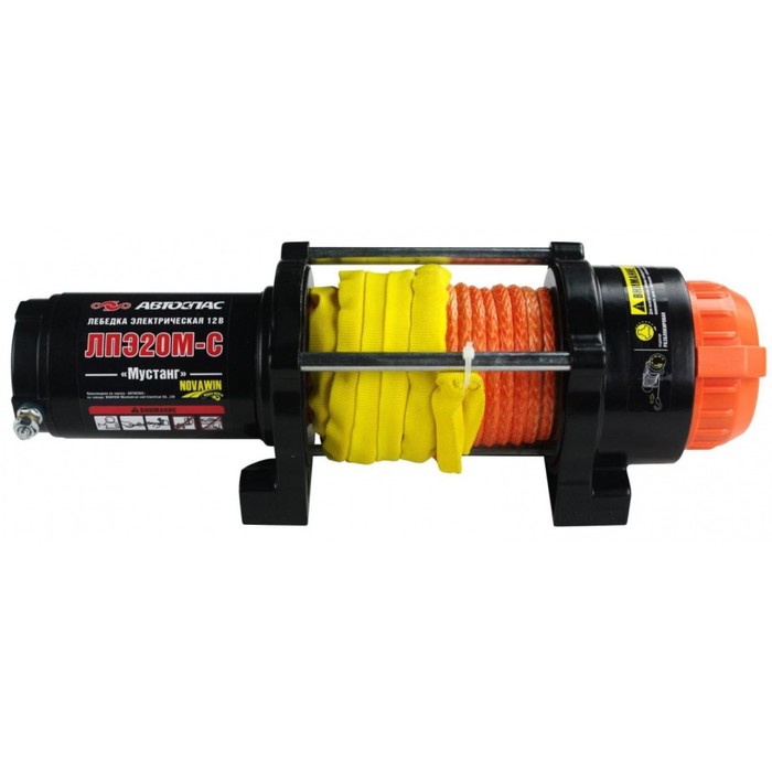 Лебедка электрическая ЛПЭ20М-С "Мустанг" с синтетическим тросом