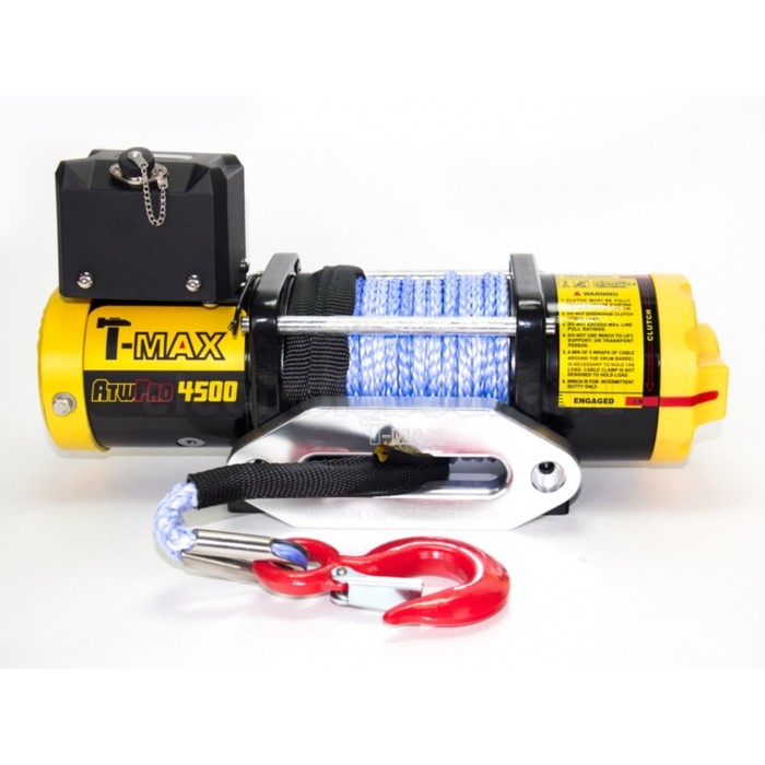 Лебедка электрическая T-Max ATW PRO 4500 с синтетическим тросом