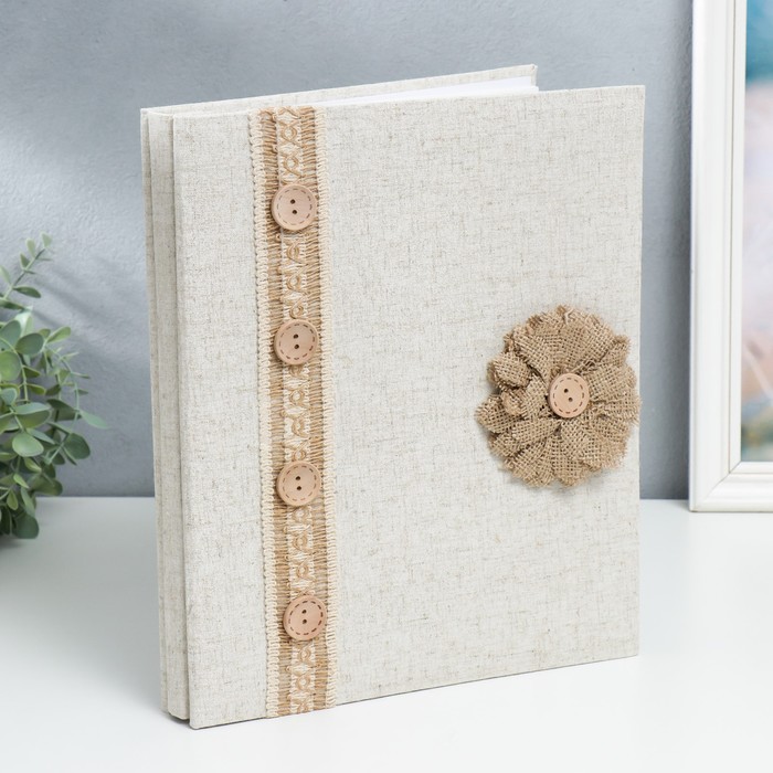 Фотоальбом на 100 фото 13х18 см "Прованс. Рива" текстиль 32,5х27,5х4 см