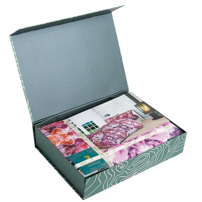 Постельное бельё "Этель" евро Александрит 205х225 см. 240х260 см. 50х70+5 см. - 2 шт., 100% хлопок, перкаль