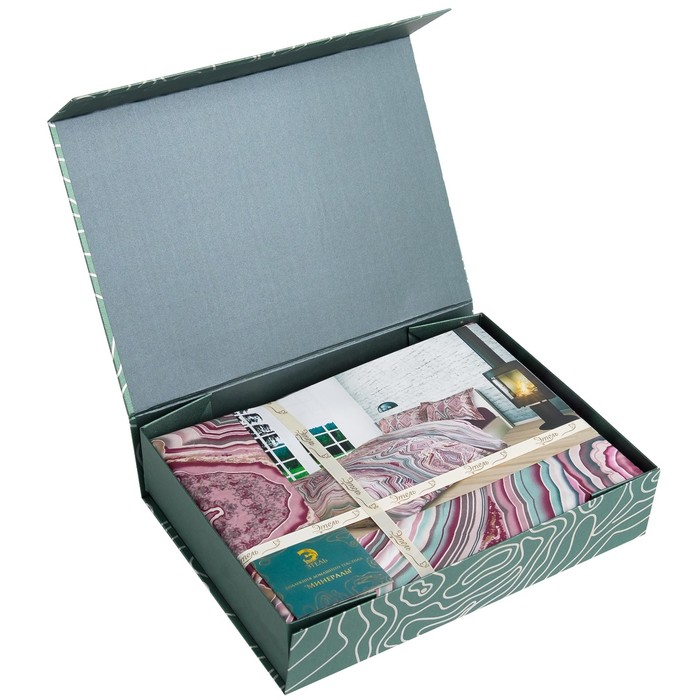 Постельное бельё "Этель" евро Оникс 205х225 см. 240х260 см. 50х70+5 см. - 2 шт., 100% хлопок, перкаль