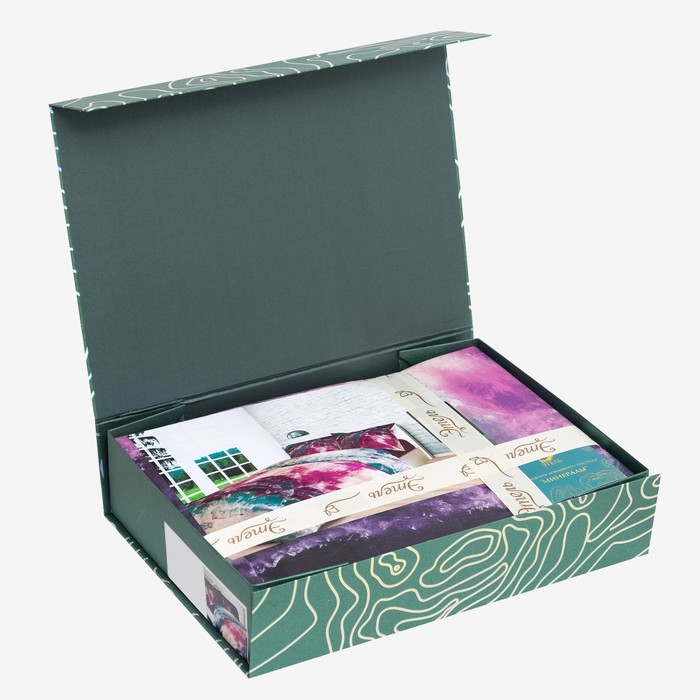 Постельное бельё "Этель" евро Флюорит 205х225 см. 240х260 см. 50х70+5 см. - 2 шт., 100% хлопок, перкаль