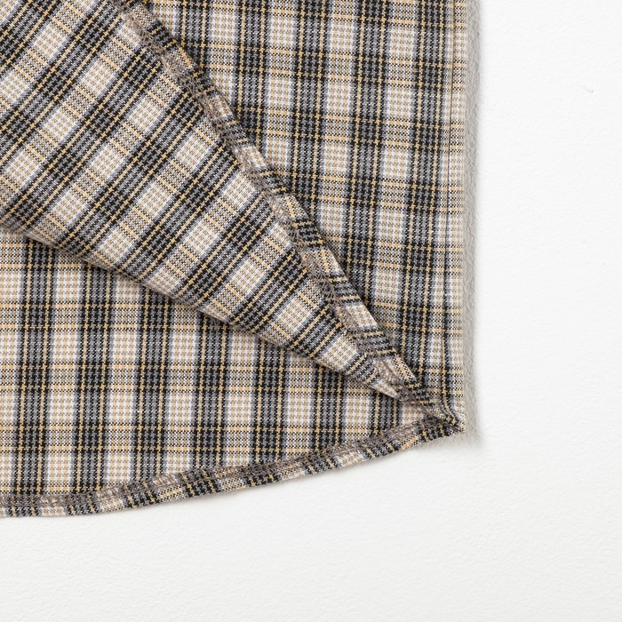 Сорочка для мальчика, рост 116 см, цвет голубой,клетка